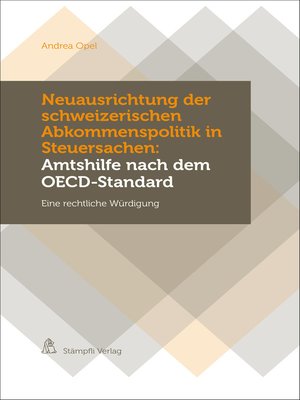 cover image of Neuausrichtung der schweizerischen Abkommenspolitik in Steuersachen